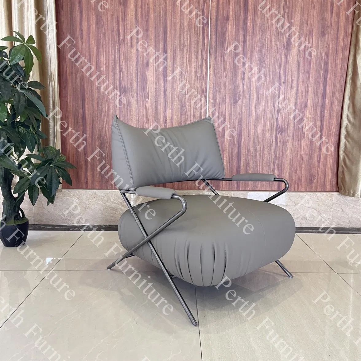 Elegant Lounge PU Microfiber Chair for Stylish Home Living Rooms Hotel Bedroom Office Furniture Cbm: 0.662, Fob Shenzhen
