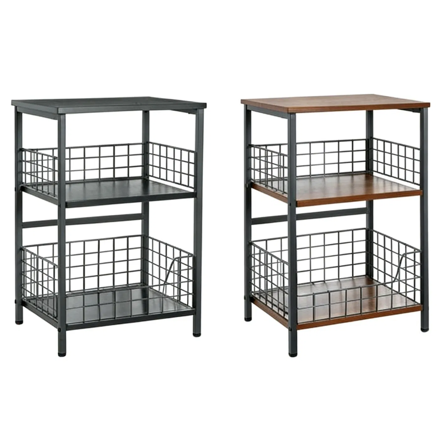 Durable Stylish Small Space Modern Furniture Wooden Storage Nightstand for Bedroom Living Room Hotel Supermarket