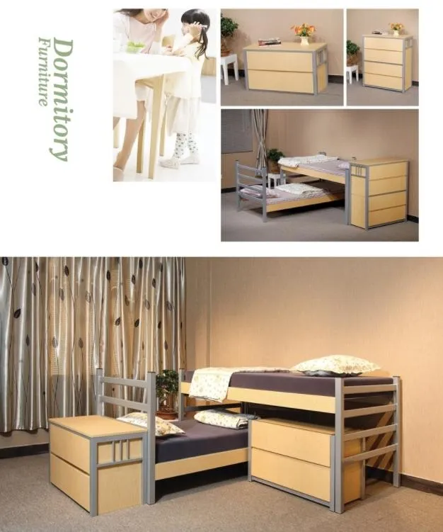 Dormitory Bunk Bed Storage