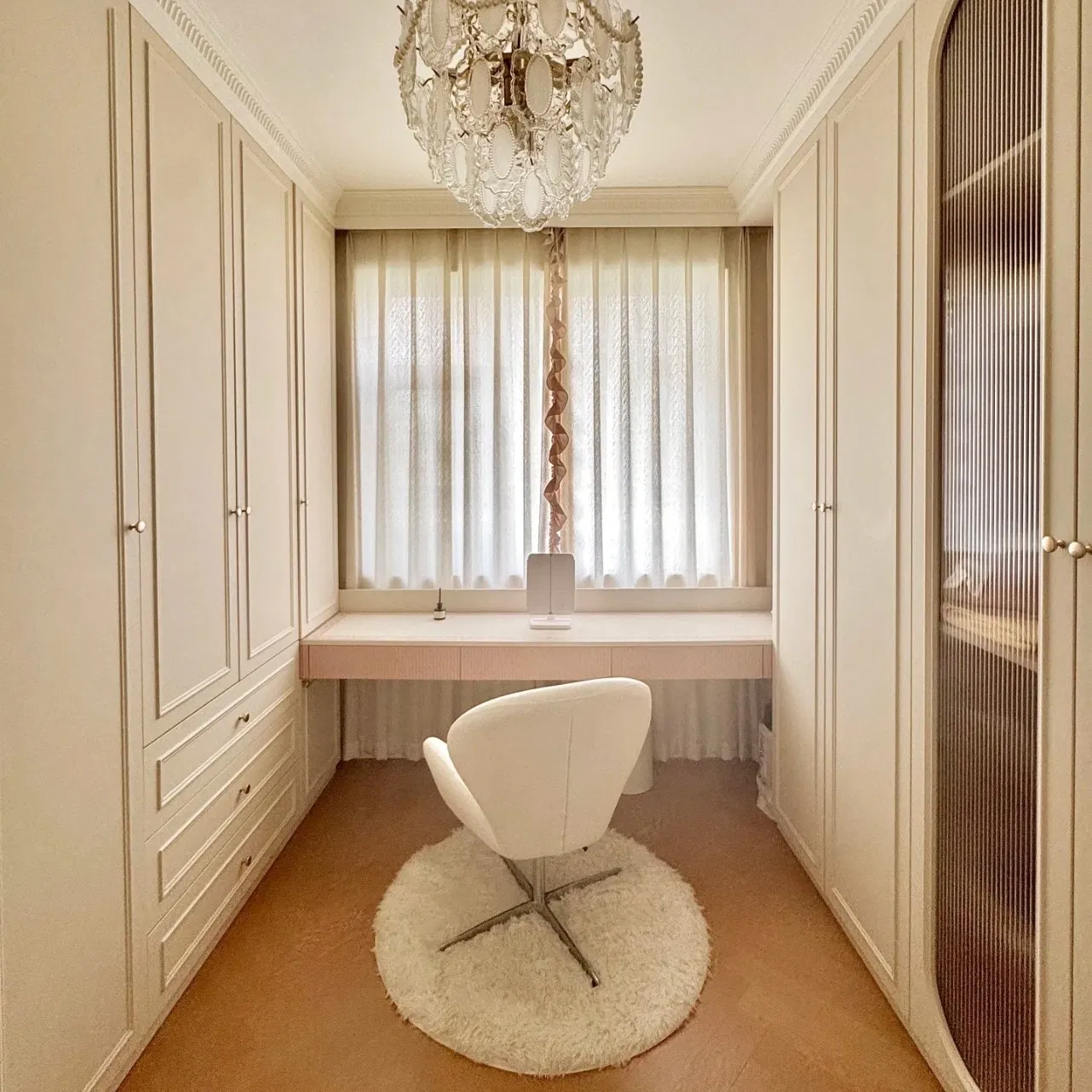 Bedroom Multispace Storage Modern Cabinet 4 Door Wardrobe with Mirror Hinged Door Cheap Wholesale Furniture