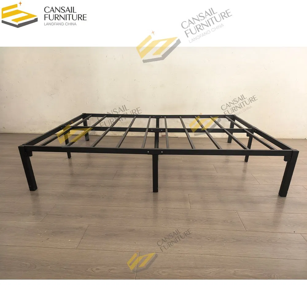 Full Size Bed Frame, Heavy Duty Metal Frame with Steel Slats Support