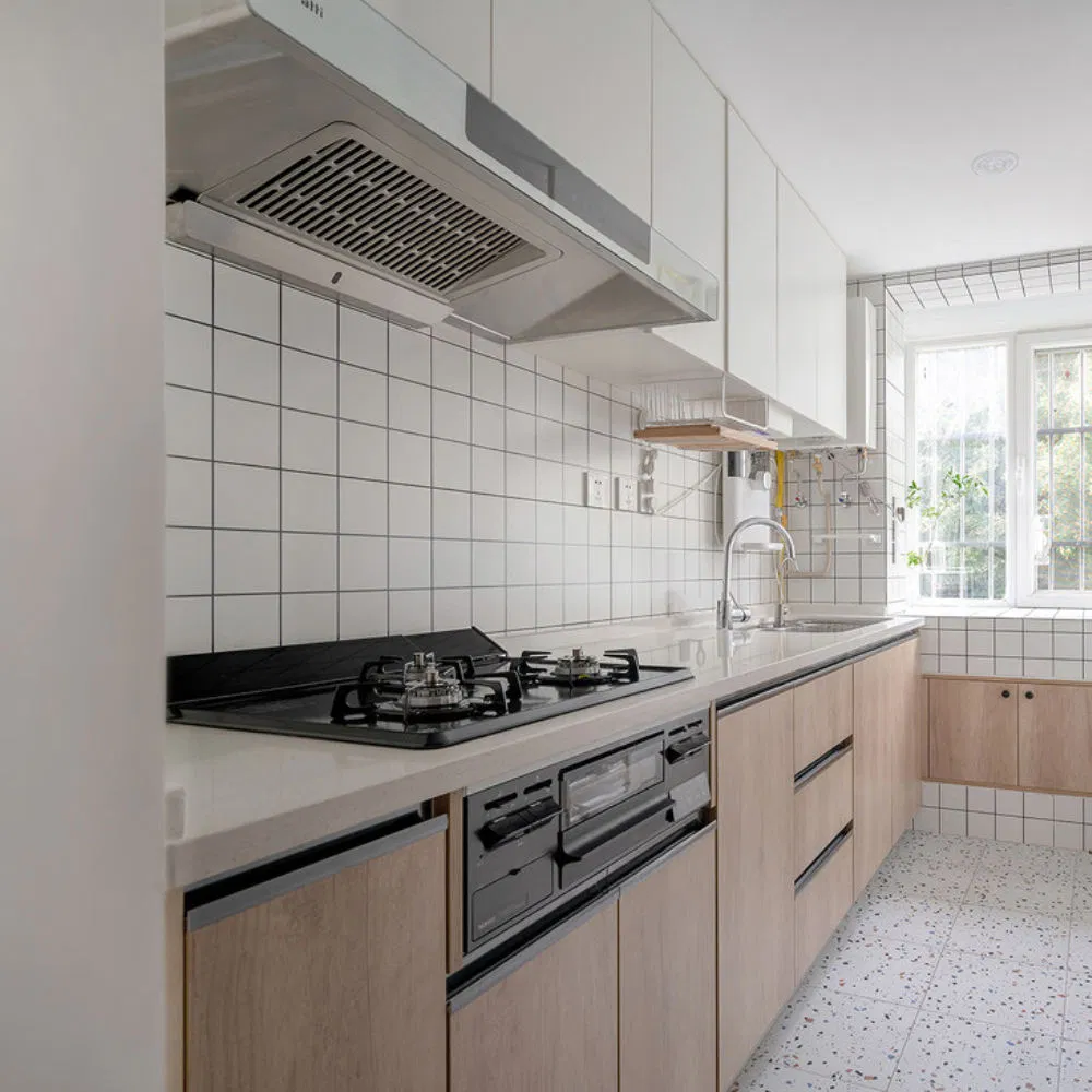 White Lacquer Combine Bookshelf Wooden Cupboards Modular Kitchen Cabinet