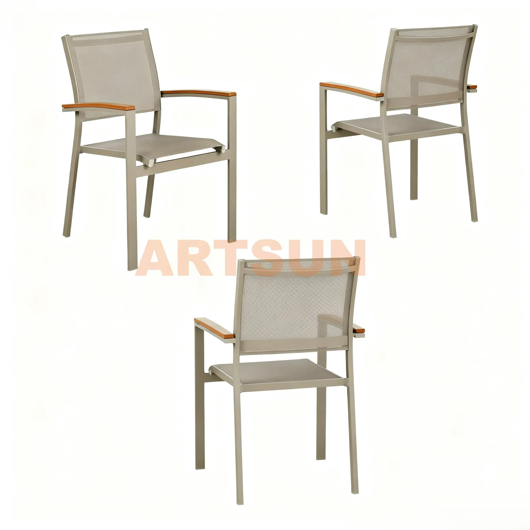 Durable Modern Guaranteed Tailored Customized Stacking Waterproof UV Resistant Outdoor Garden Restaurant Durable Home Furniture Event Chair