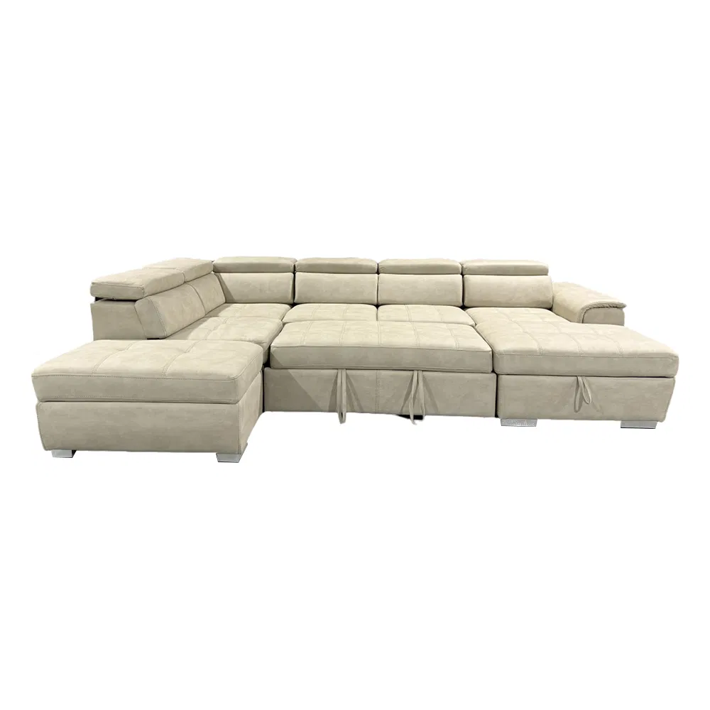 Customized U-Shaped Sofa Bed with Multi Module Combination for Living Room Furniture