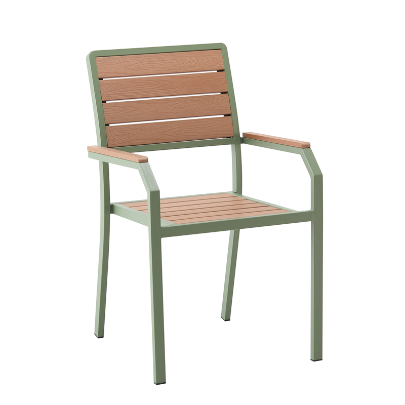 Outdoor Patio Metal Plastic Wood Garden Coffee Cafe Chair Bistro Chair Dining Chair
