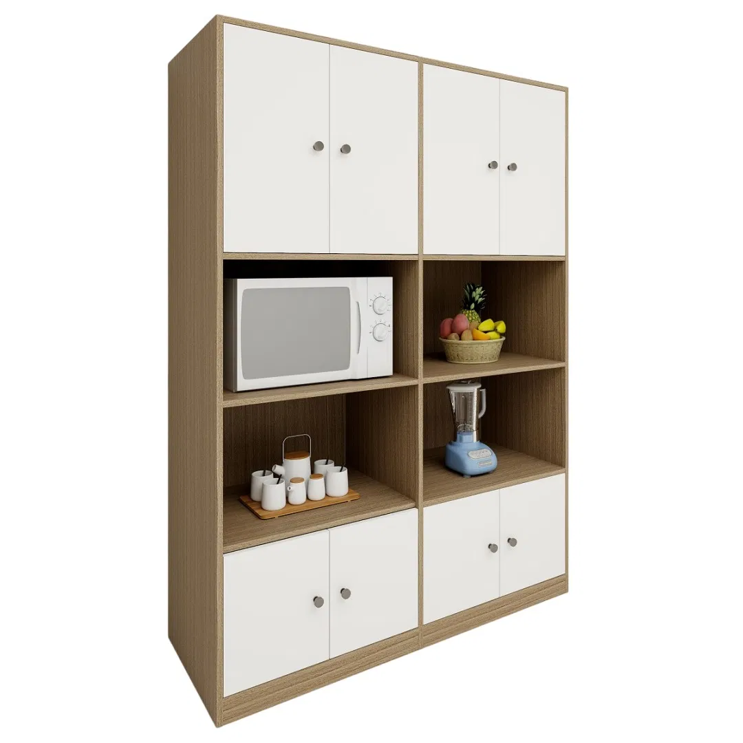 Tableware Open with Doors Household Wooden Cutlery Cabinet Sideboard Buffet