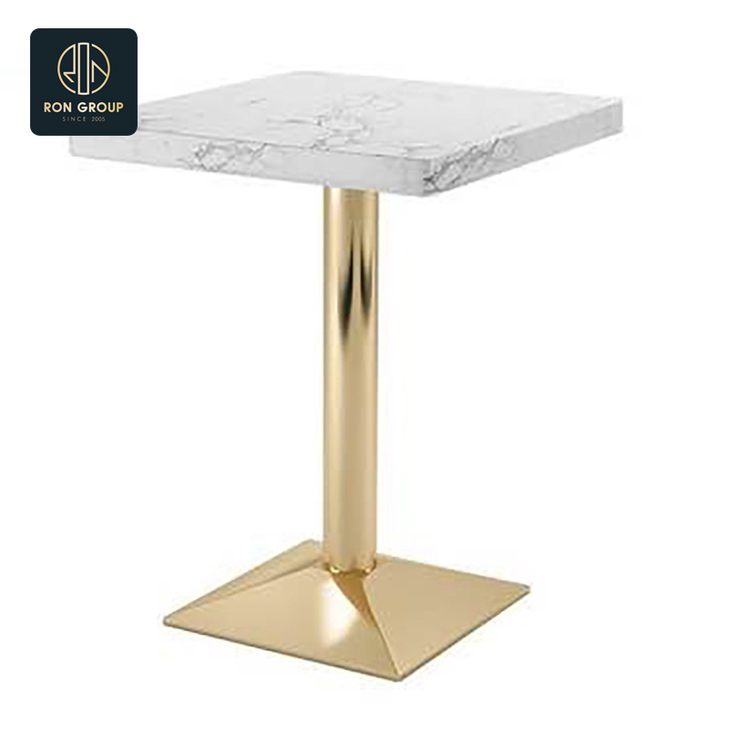 Modern Design Wholesales Commercial Coffee Shop Cafe Leather Booth Seating Square Sintered Stone Leather Restaurant Furniture Chair Table for Restaurant