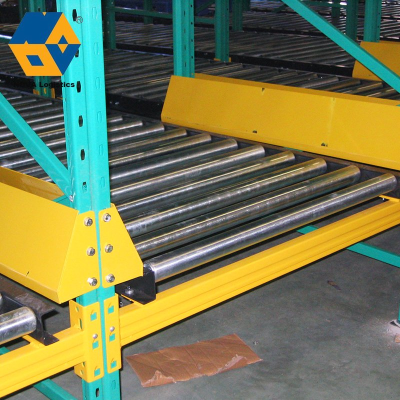 Nova Customized High Density Adjustable Selective Gravity Racking Steel Warehouse Storage Heavy Duty Gravity Flow Roller Pallet Rack