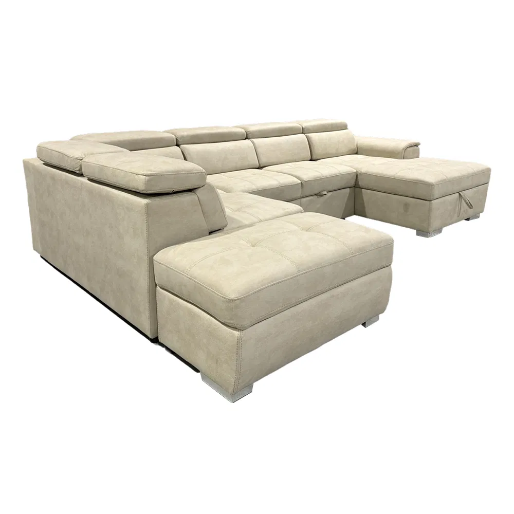 Customized U-Shaped Sofa Bed with Multi Module Combination for Living Room Furniture