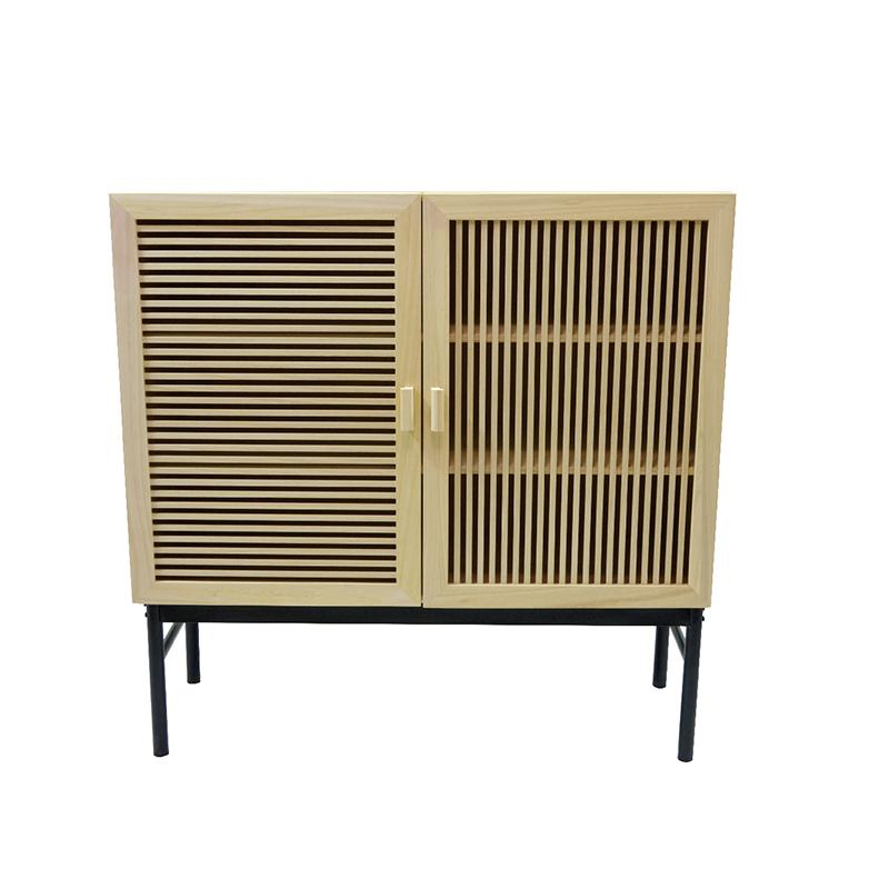 Office Organizer Side Sideboard Corner Cabinet Kitchen Cabinets Living Room Storage Wooden Many Doors French White