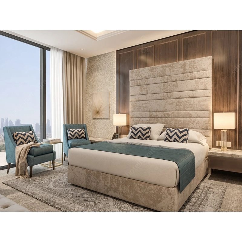 Luxury Hotel Interior Bedroom Furniture Chinese Factory Custom Made 5 Star Hotel Room Set Supplier