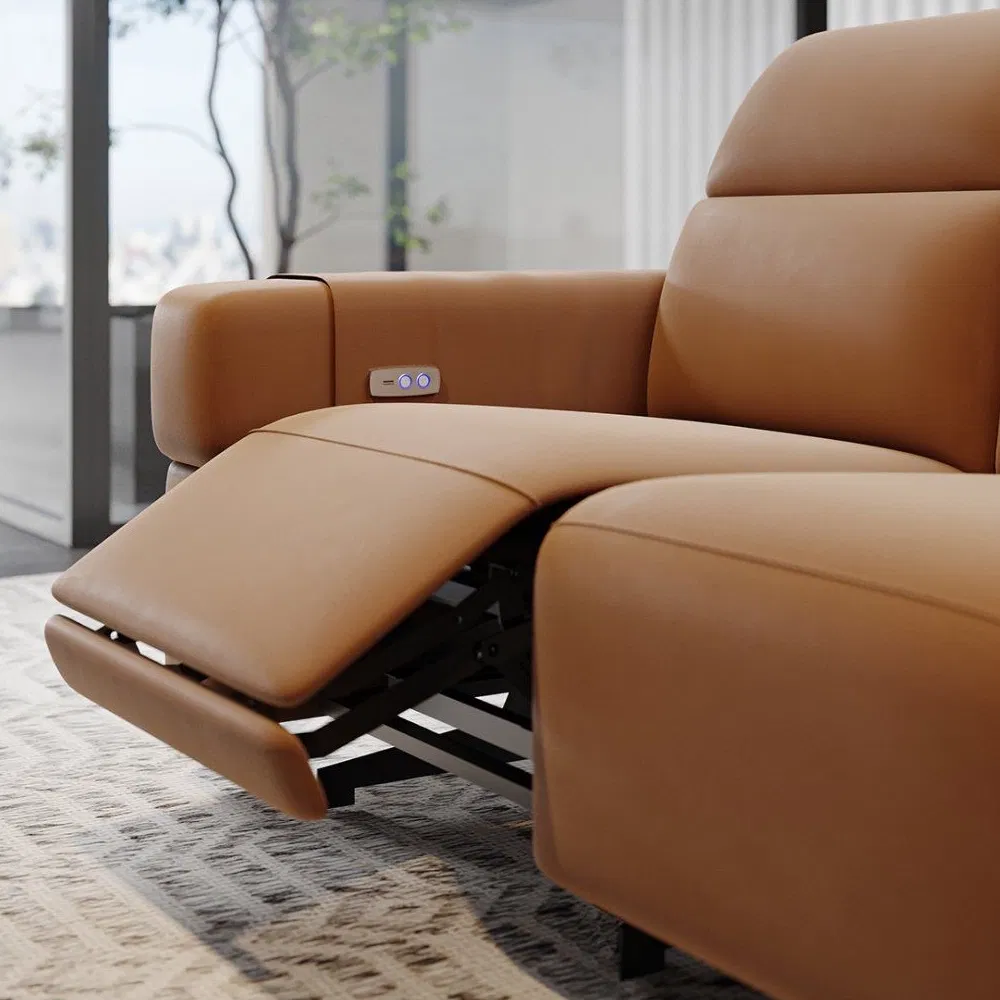 Modern Furniture 3-Seater Sofa Recliner Modern Living Room Sofa Functional with USB Charging