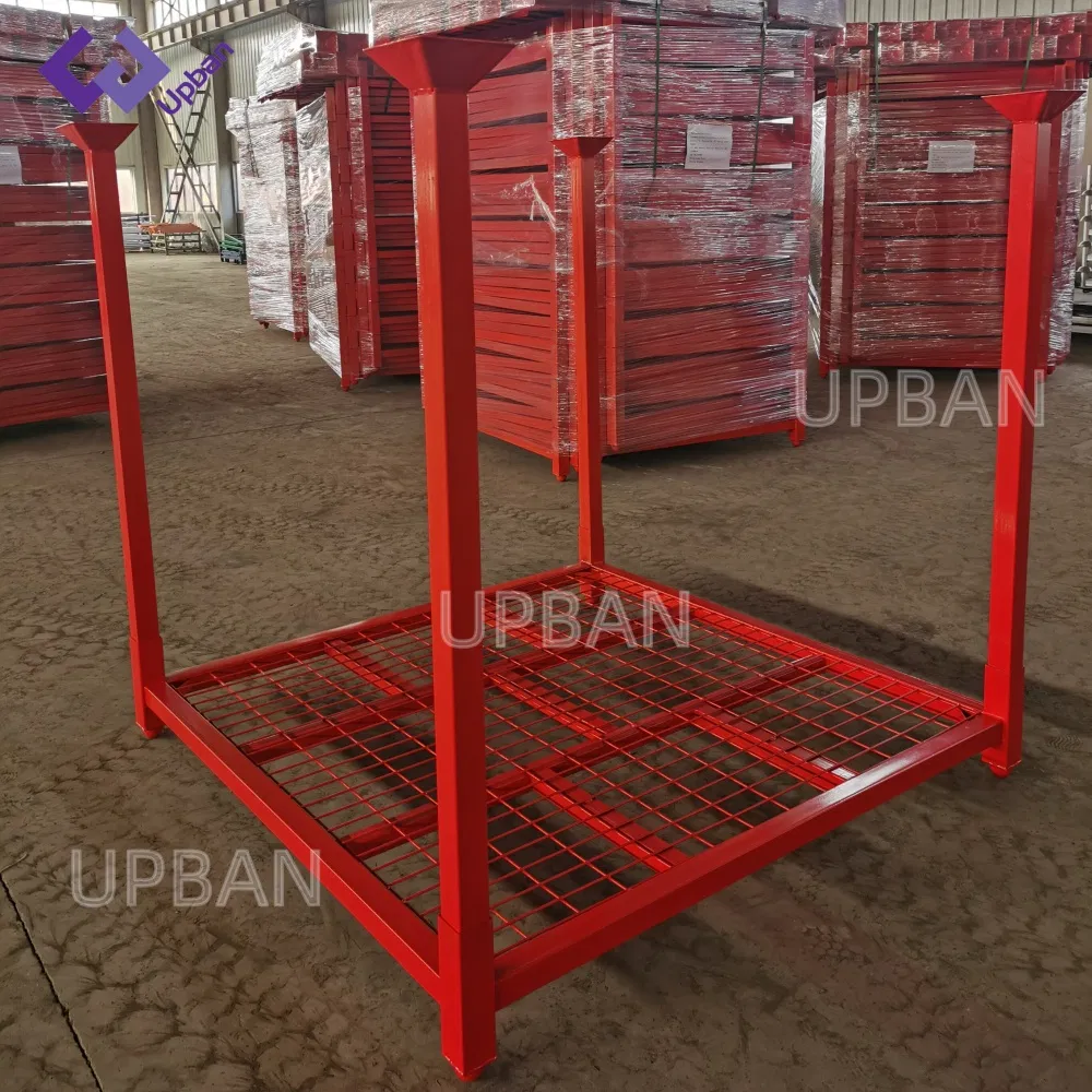 Portable Foldable Movable Stackable Storage Tire Rack for Warehouse with CE/ISO