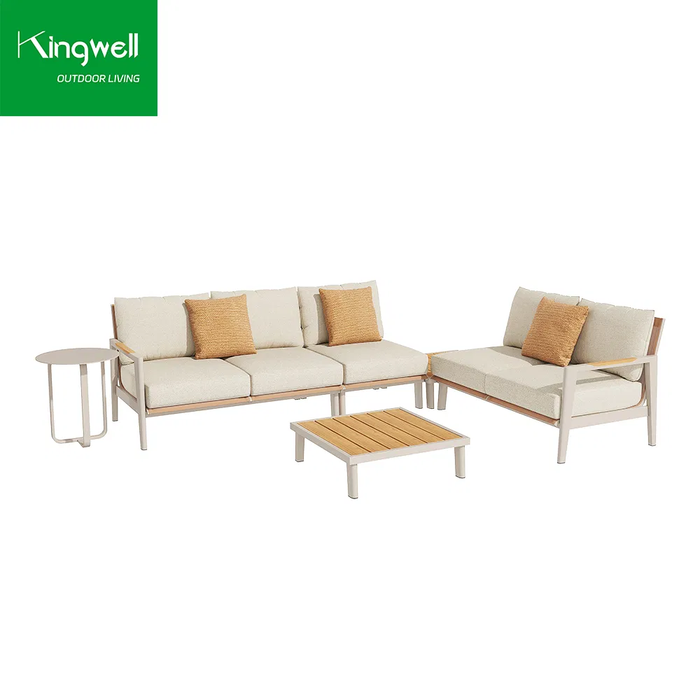 Patio Hotel Olifen Fabric Aluminum Waterproof Outdoor Sofa Set Garden Furniture for Project