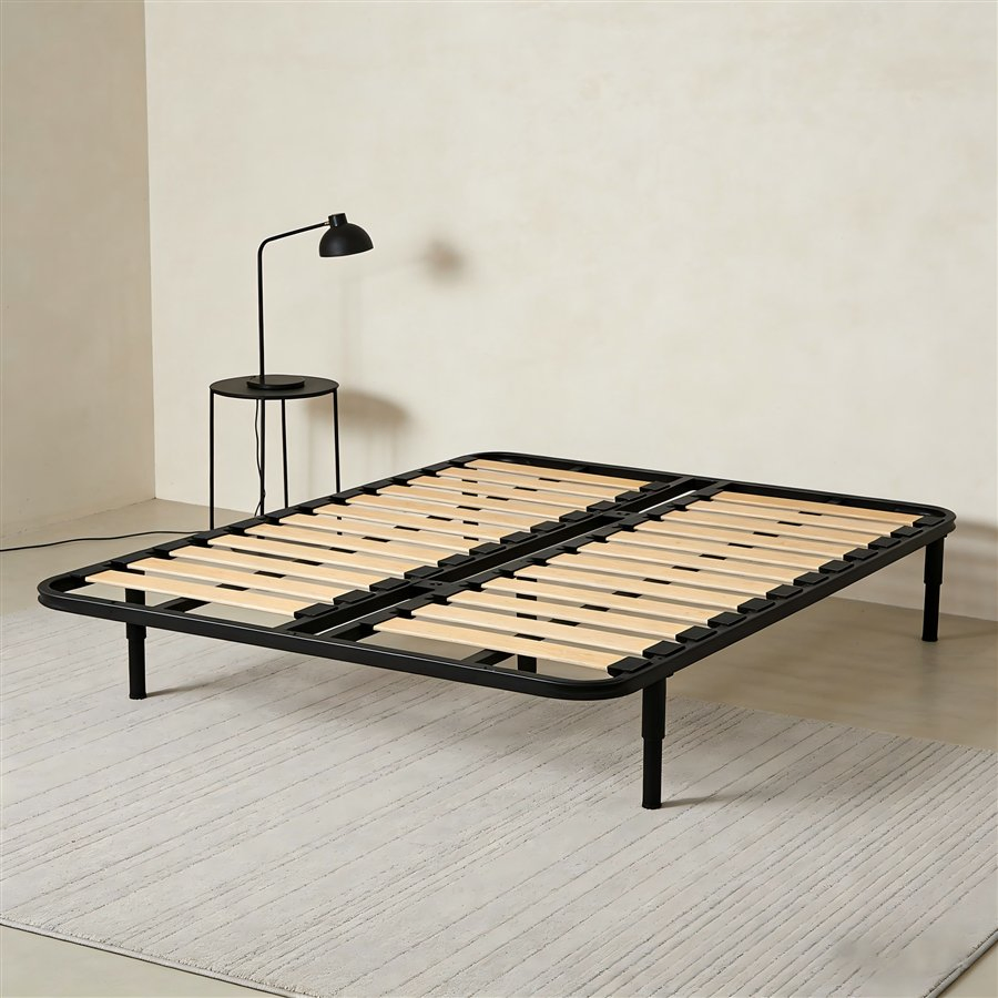 Adjustable Single Wooden Bed Frame Easy Assembly OEM ODM for Bulk Wholesale
