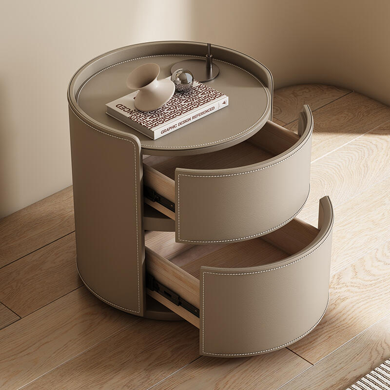 Modern Round Nightstand: Simple Design, Elegant Decoration Choice