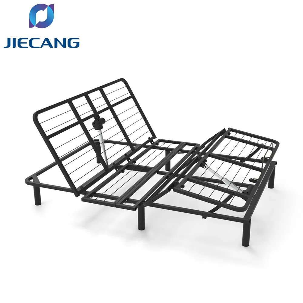High Quality Folded Sample Provided Metal Electric Heavy Duty Adjustable Bed Frame