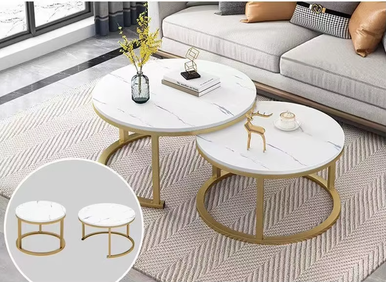 Modern Style Solid Wood Living Room Decorated with Net Red Coffee Table