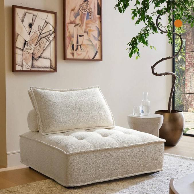 Luxury Modern Faux Suede Convertible Loveseat Compressed Sofa Modular Space Saving Living Room Furniture