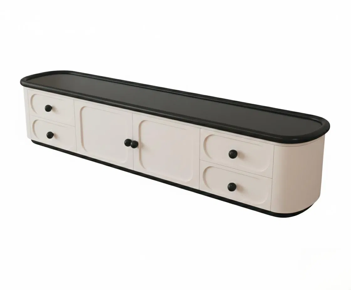 Modern Living Room TV Stand Cabinet Wooden Entertainment Furniture Supplier