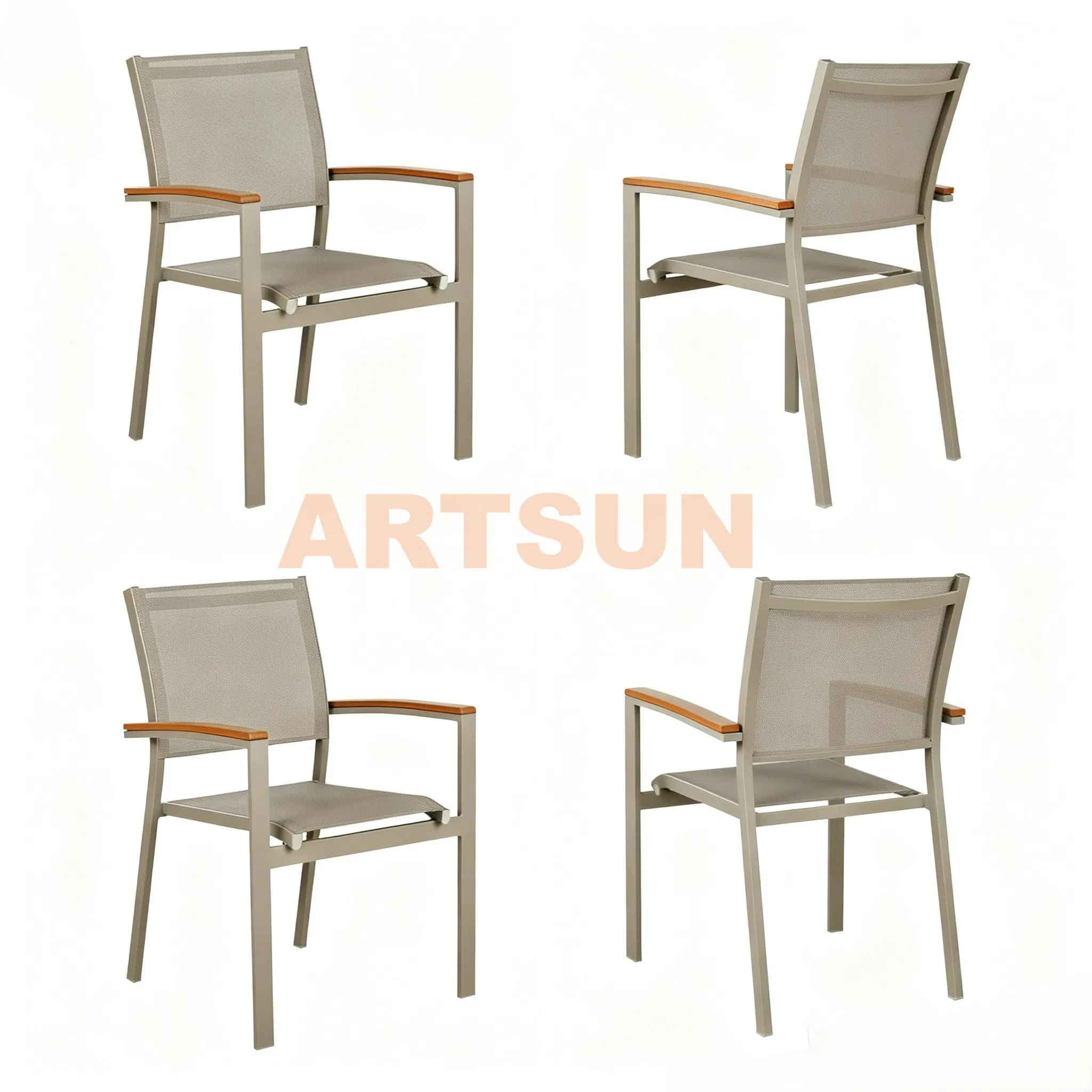 Durable Modern Guaranteed Tailored Customized Stacking Waterproof UV Resistant Outdoor Garden Restaurant Durable Home Furniture Event Chair