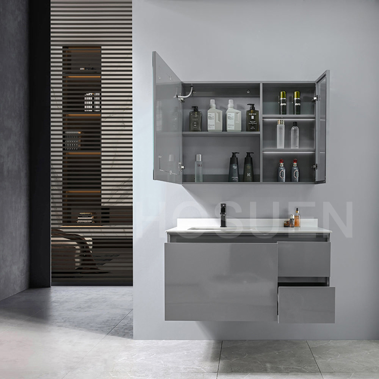 Sintered Stone Basin Combination Washbasin Cabinet Wash Table Bathroom Cabinet