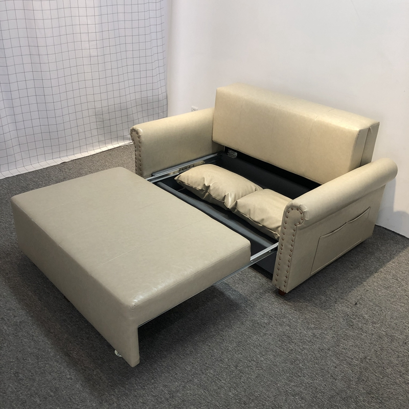 Italian Classic Customized Color Home Furniture Leather Loveseat Chesterfield Sofa Bed