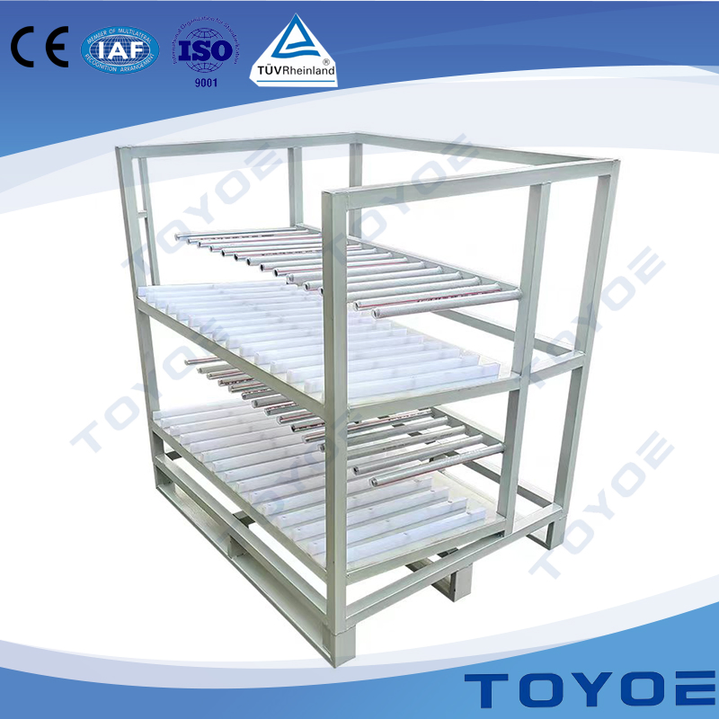 The Mobile and Easy-to-Operate Four-Layer Galvanized Pipe Storage Rack Iron Warehouse Racking Metal Shelf for Product Display and Transportation