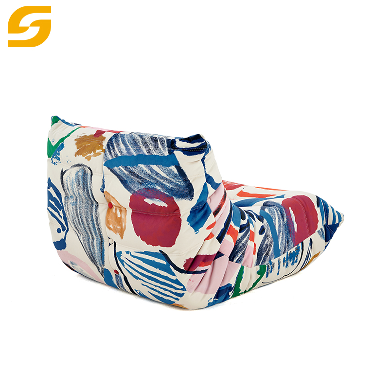 Modern Nordic Style Lounge Recliner Sofa Custom Pattern Fabric Lazy Leisure Compression Single Couch Sofa Chairs for Living Room