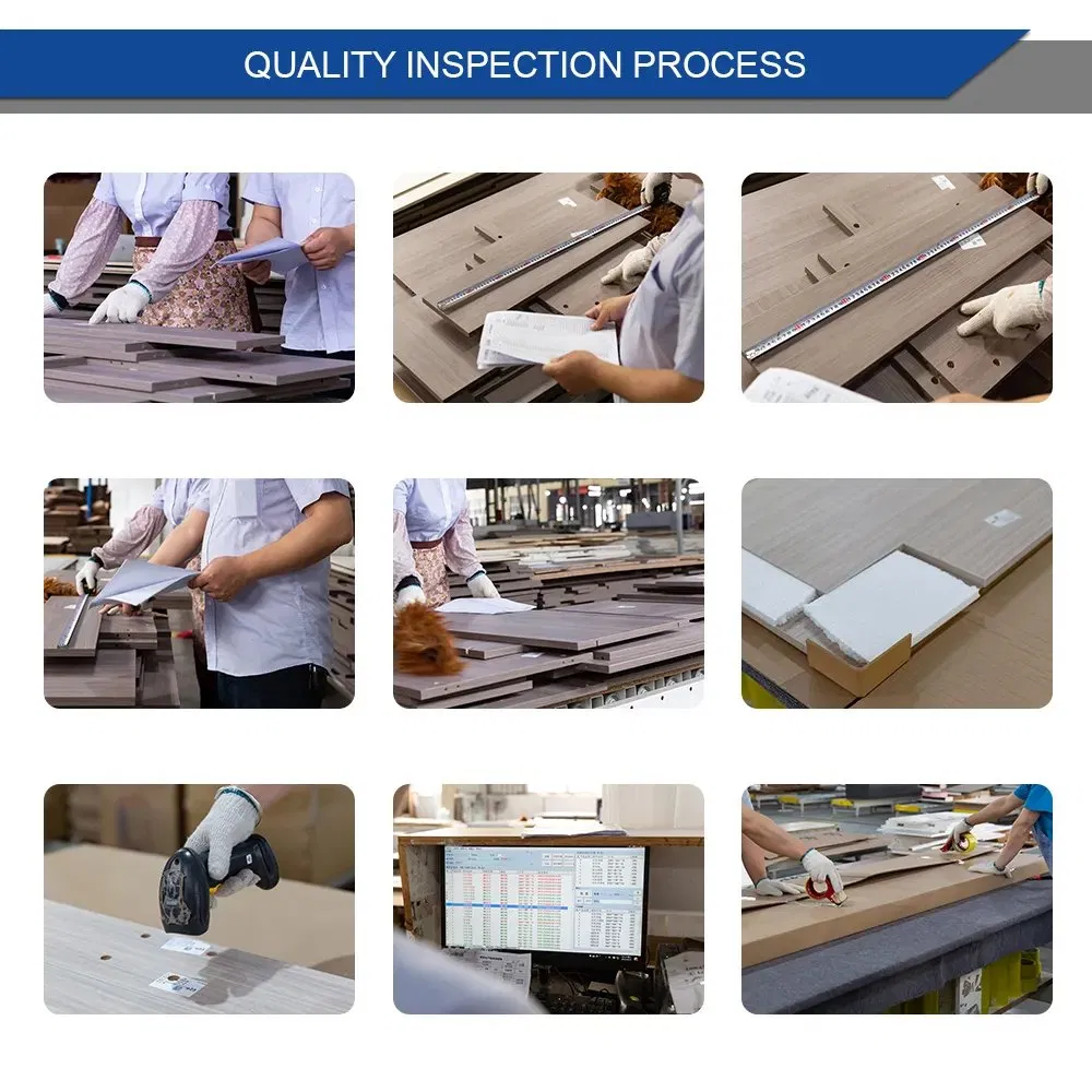 Luxury Villa Project Kitchen Furniture Design Custom Modern Solid Wood Particle Melamine Board Shaker Kitchen Cabinet Island Design Kitchen Cabinets