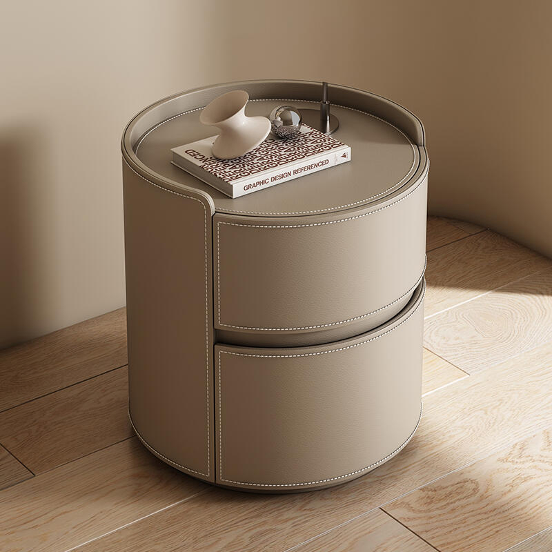 Modern Round Nightstand: Simple Design, Elegant Decoration Choice