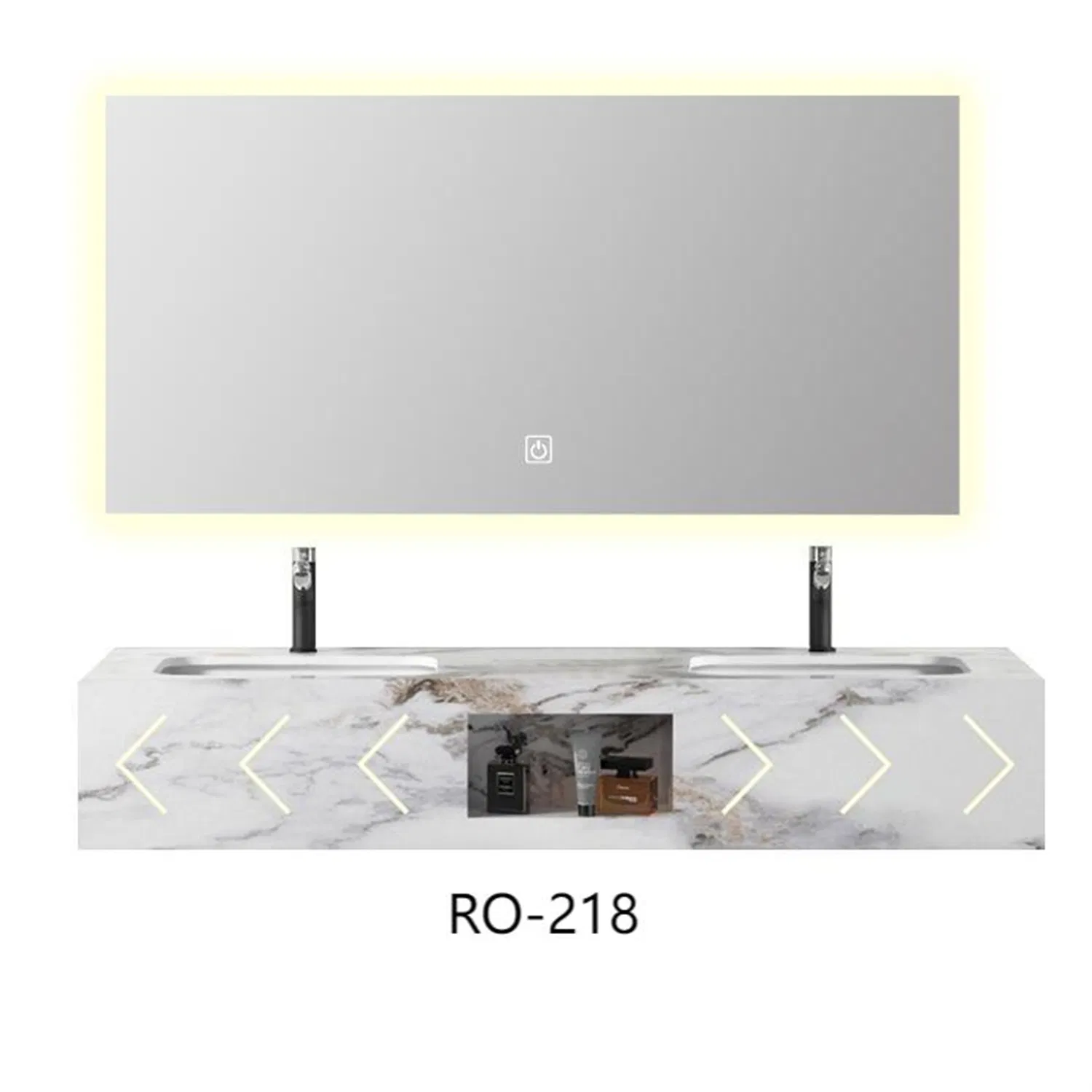 RO-216f-80 Modern Furniture Bathroom Accessories Marble Cabinet with Sink