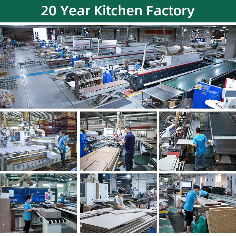 AIS 48 Hour Free Design Modern Kitchen Furniture with Island Custom Kitchen Cupboard for Villa Kitchen Cabinet Factory Manufacturers for Australia Canada