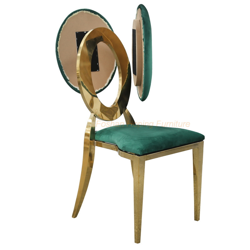 Round Outdoor Table Home Hotel Gold Stainless Steel Metal Restaurant Wedding Event Banquet Sitting Room Dining Furniture High Bar Stool Kids White Dining Chair