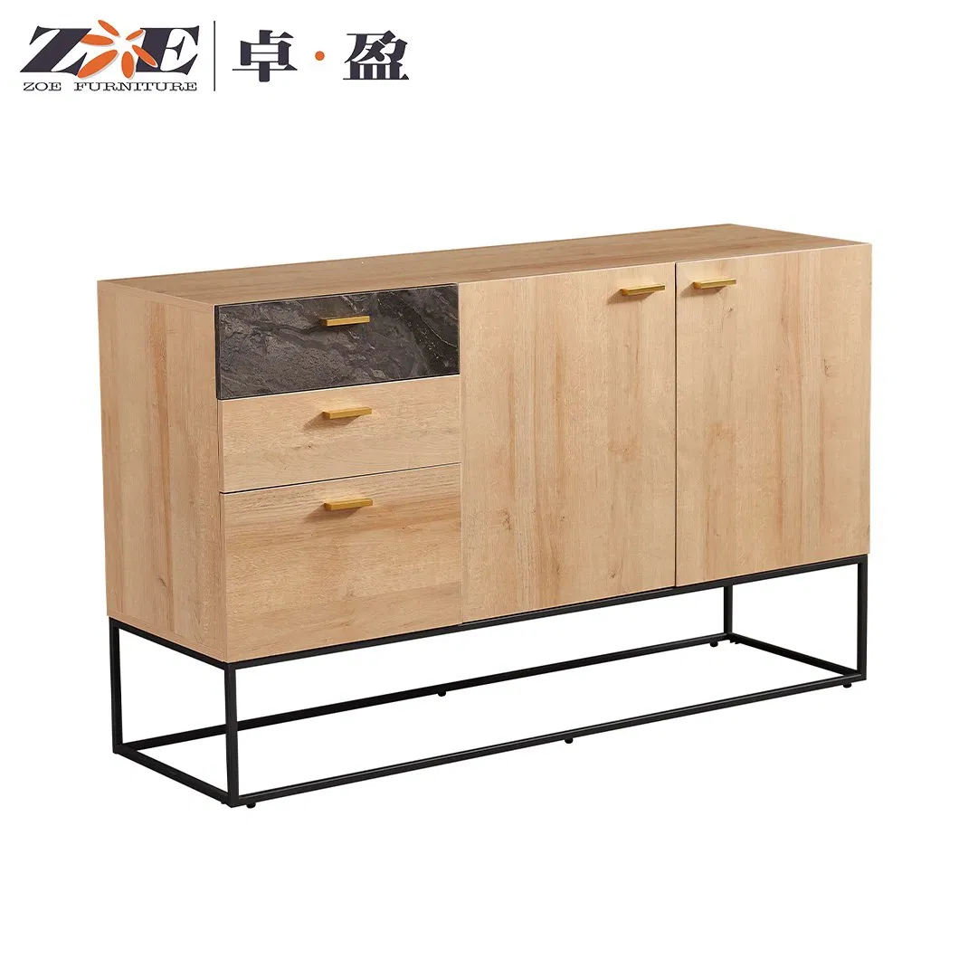 Modern Luxury Storage 2 Drawer Cabinet Italian Style Living Room Dining Room Sideboard Drawer Cabinet