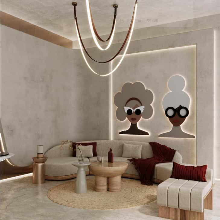 Design Custom Salon Interior Display Commercial Beauty Shop Decoration Furniture