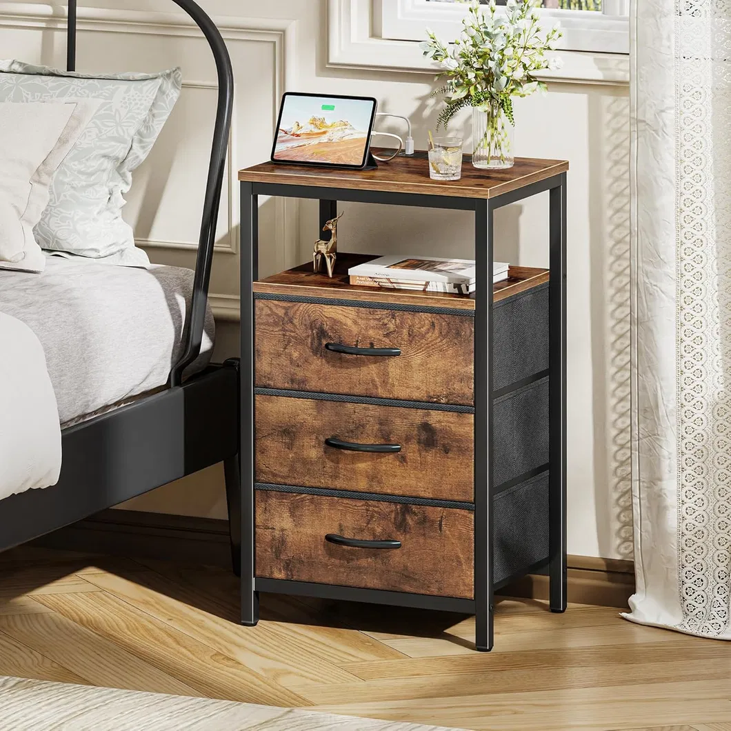 Nightstand with Charging Station