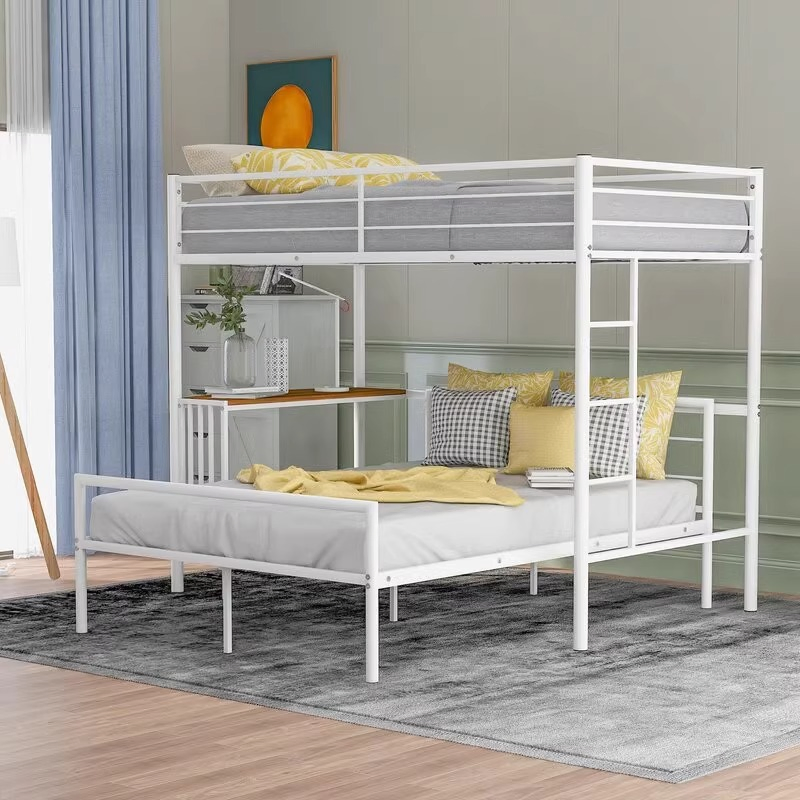 Customizable Size Heavy Duty Loft Bed Frame Metal Bunk Bed Frame with