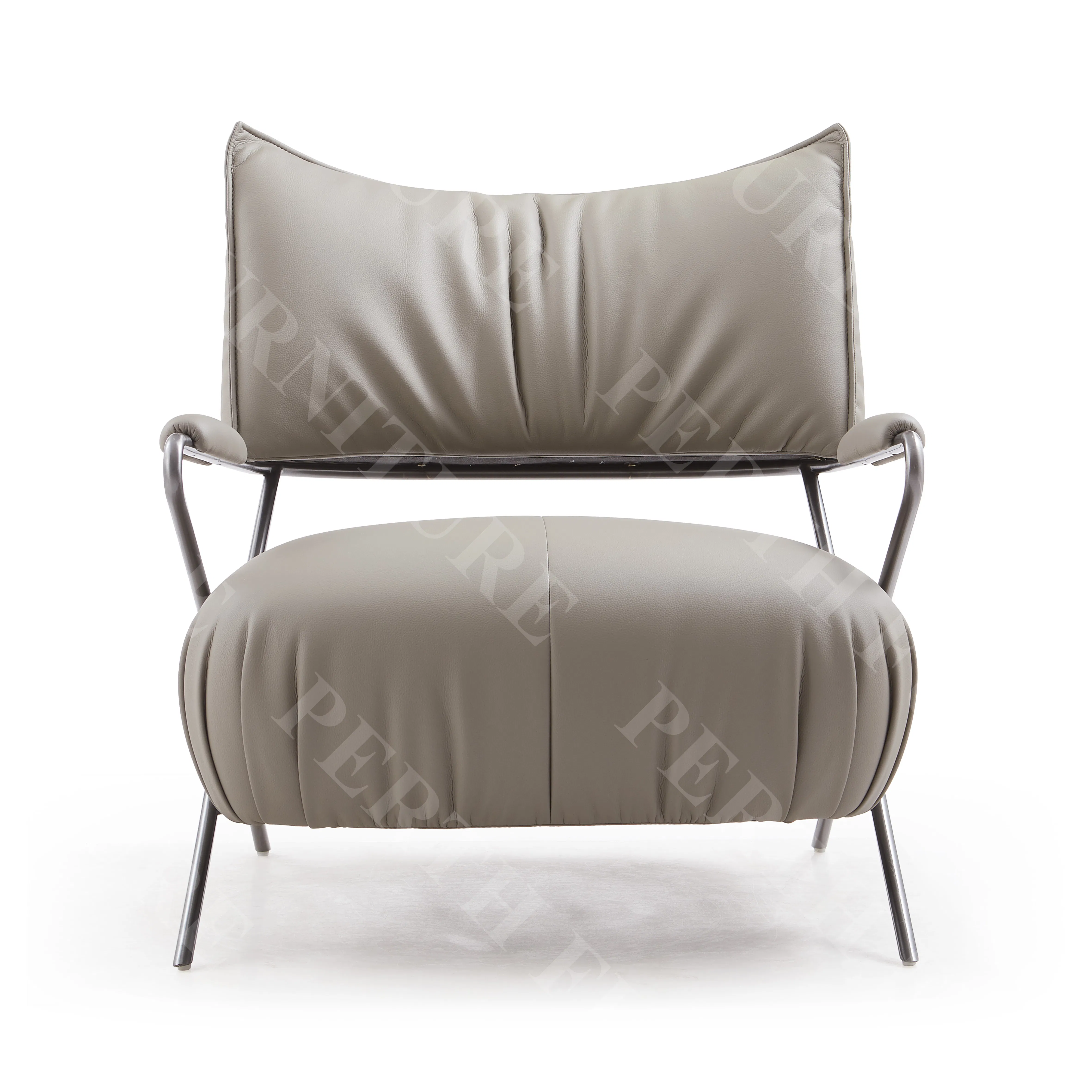 Elegant Lounge PU Microfiber Chair for Stylish Home Living Rooms Hotel Bedroom Office Furniture Cbm: 0.662, Fob Shenzhen