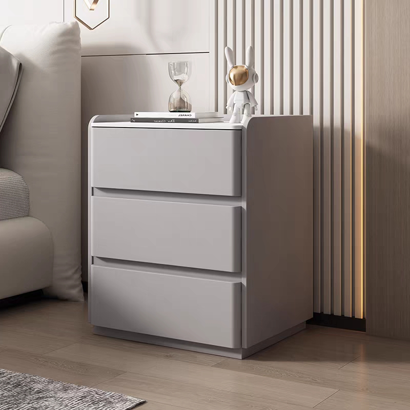 Sleek Modern Minimalist Floor Standing Nightstand for Stylish Bedrooms