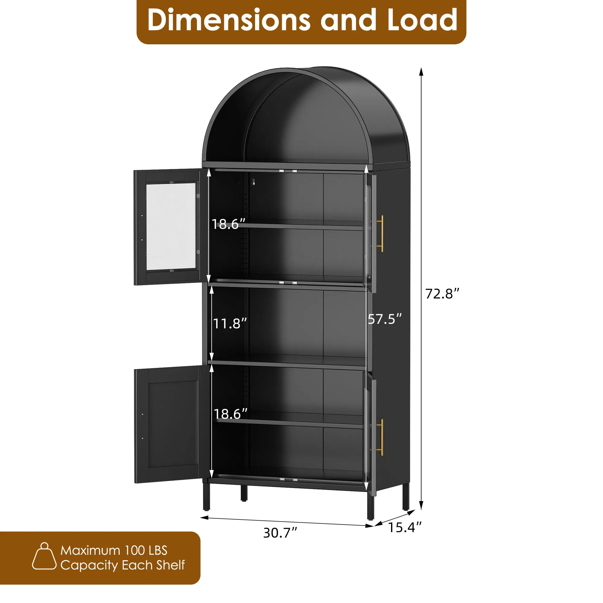 Steel Home Furniture Modern Metal Sideboard Display Cabinets Storage Cabinet