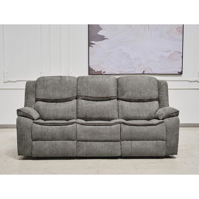 Modern Recliner Sofa Set with Dropdown Table and Stylish Cupholders