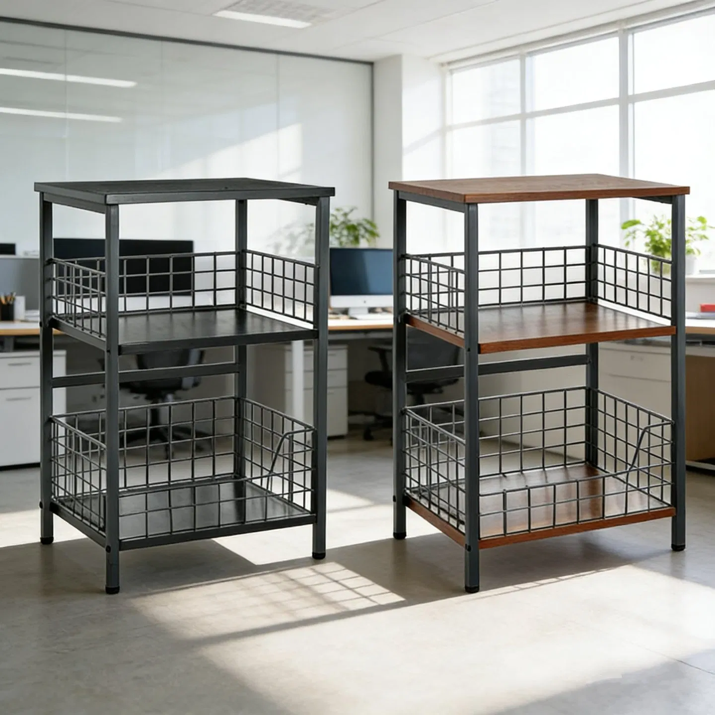 Durable Stylish Small Space Modern Furniture Wooden Storage Nightstand for Bedroom Living Room Hotel Supermarket