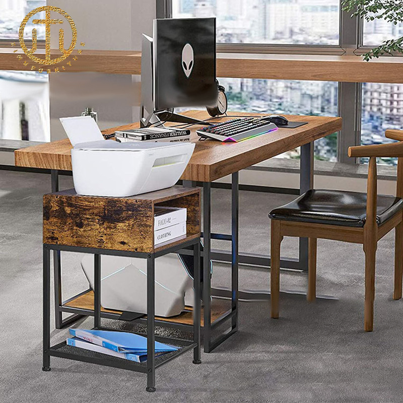 All Pure Wood Customized Modern Multifunctional Square Living Room Nightstands