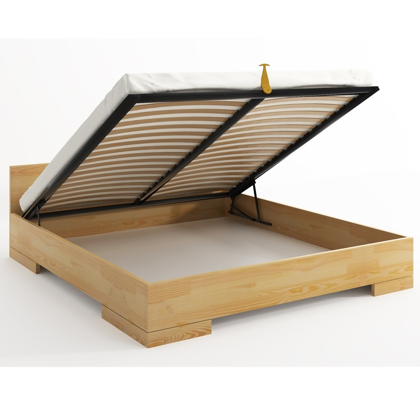 Free Sample Luxury European King Metal Bed Frame Queen Double Storage Bed Frame with Storage Slat Bed Base for Poland Sofa Bed Home Bedroom Furniture Frame