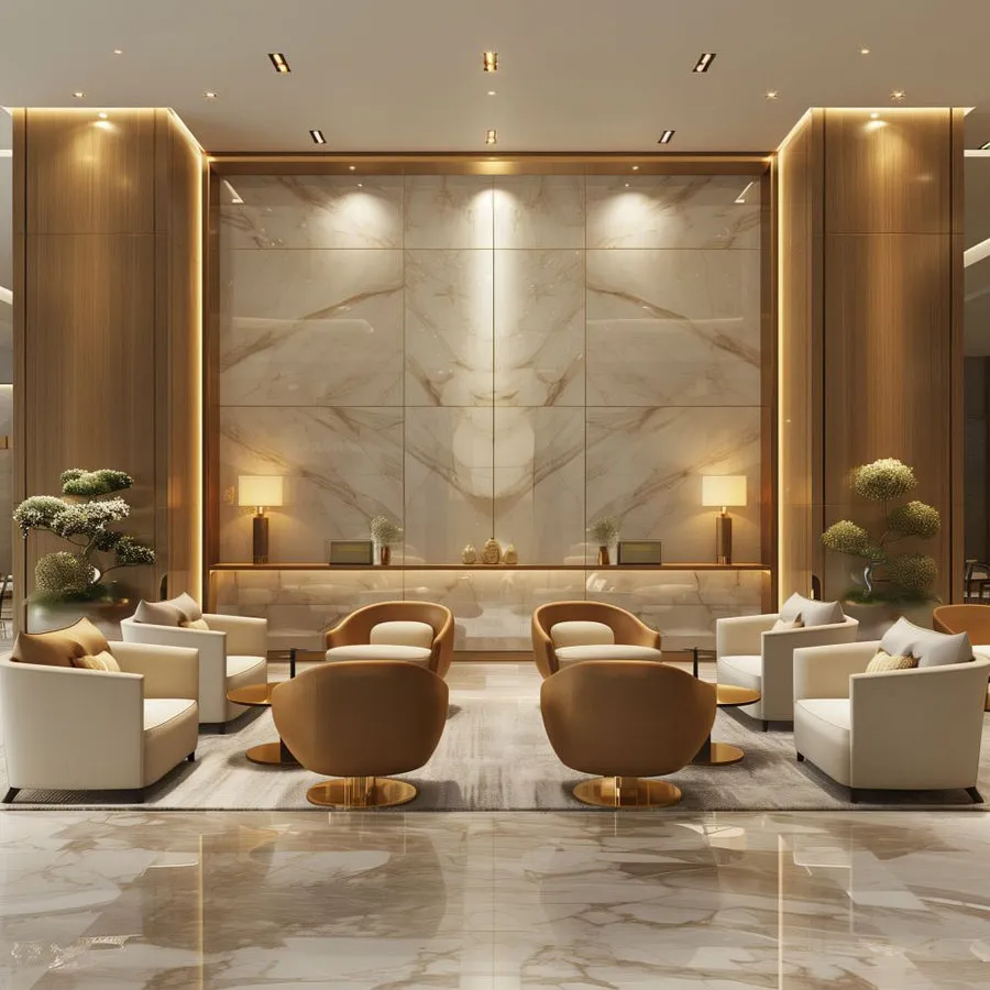 Custom Leather Reception Furniture