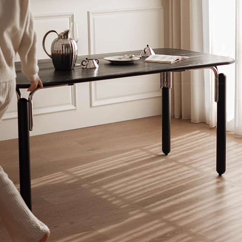 Wood Tables Wooden Furniture Round Dining Tables Hot Selling High Quality Black Walnut Solid Coffee Home Restaurant Dining Set