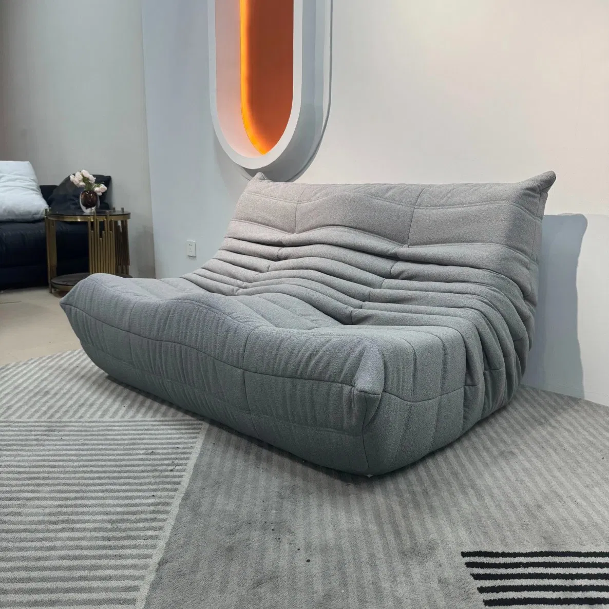 Modern Sofa Furniture Caterpillar Lazy Bag Single Recliner Sofa Chair Balcony Living Room Compressed Sofa Bed