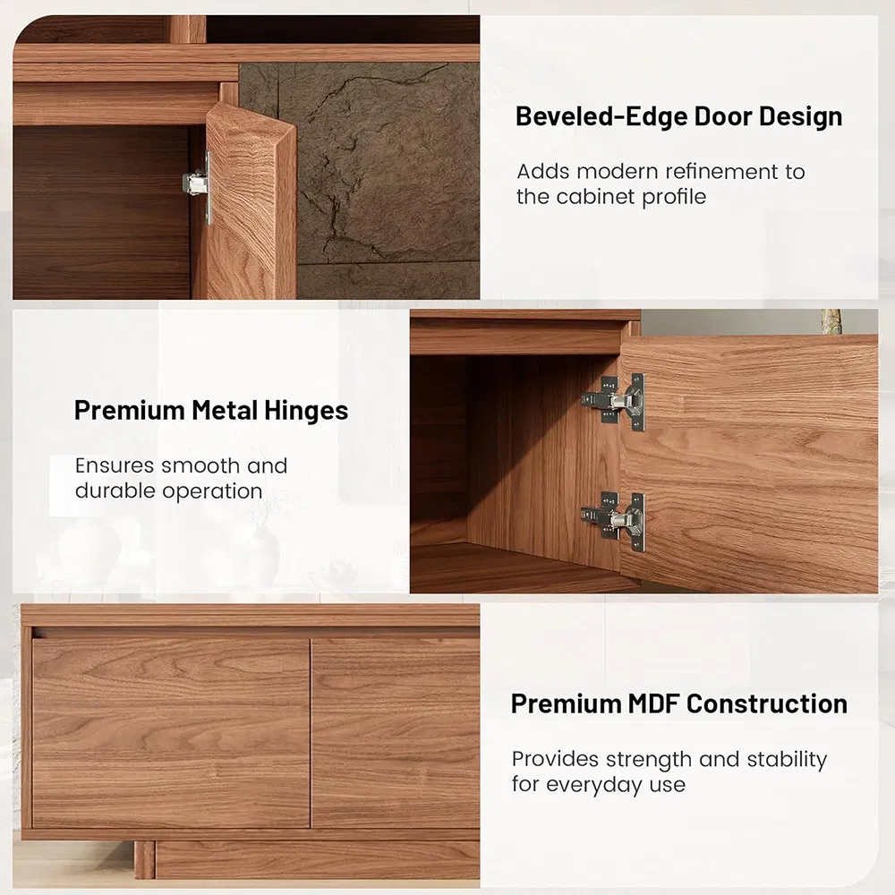 Extendable TV Stand Entertainment Center for 75 Inches Tvs