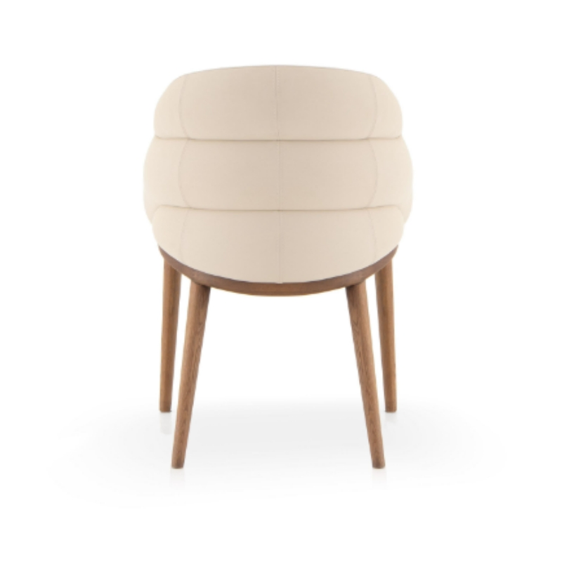 Contemporary Stylish Furniture Leather Wooden Diningroom Restaurant Hotel Modern Dining Chair